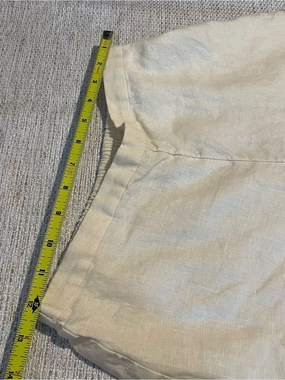 Reformation XS Linen Relaxed Wide Leg Pants Light Yellow